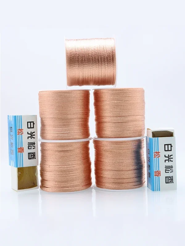 AliExpress - Maille métallique à dessouder, tresse en cuivre, dissolvant de soudure et Flux de soudure, pâte sans plomb pour carte PCB, 6/10/20M