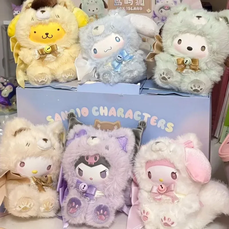 AliExpress - @HOT Sanrio Kuromi Fox Island Series Vinyl Plush Blind Box Cartoon Cute Hello Kitty Kuromi Pendants Girl Bag Ornament Toy Gifts