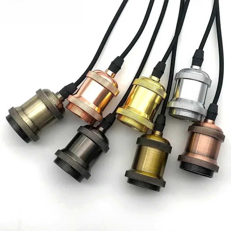 AliExpress - Vintage Retro Edison Lamp hanglamp E27 Socket hanglampen Schroef Gloeilamp basis Aluminium Licht Industriële Retro Lamphouder