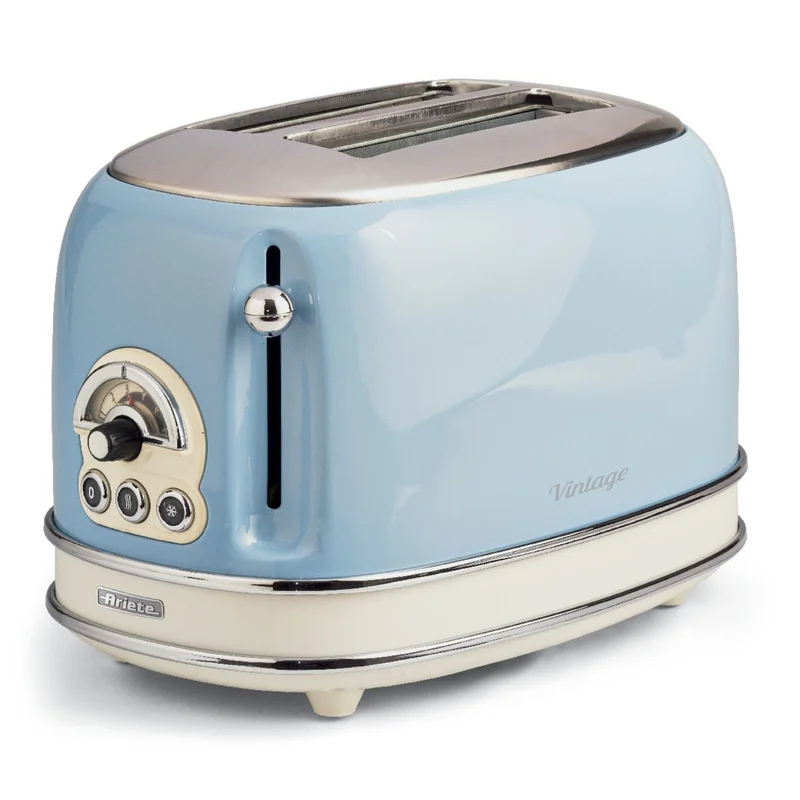 Ariete Ariete 155 TOASTER VINTAGE Blue - Brödrost med 6 rostningsnivåer och automatisk utmatning