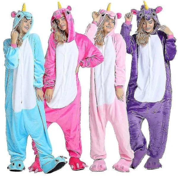 /NN/Pegasus Unicorn Pyjamas Kostym Barn Jumpsuit Lila{f2} Lila S