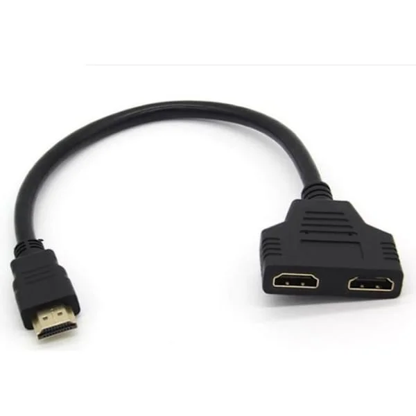 2-ports adapter HDMI-kabel for NINTENDO SWITCH konsoll TV Gull 3D FULL HD 4K skjerm 1080p forlengelse[DB]