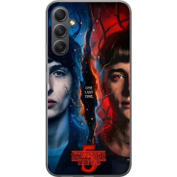 Kompatibelt Mobilskal till Samsung Galaxy A05s Stranger Things inspirerad poster med två ansikten, eld och is, dramatisk science fiction- och mysteri