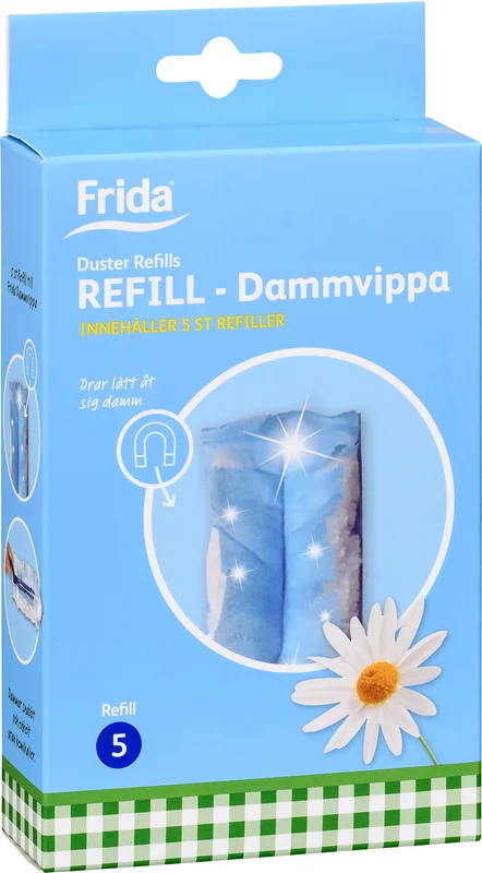 Frida Dammvippa refill 5-pack - Refill till Frida dammvippa, 5-pack