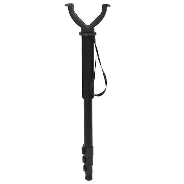 Jaktstøtte i aluminiumslegering, justerbar høyde, monopod, bærbart jaktutstyr med anti-tap W