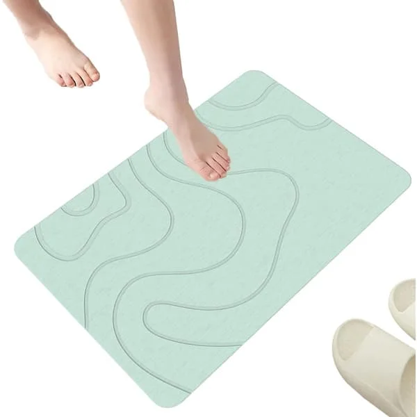 Absorberende Måtte 40*60cm Diatoméjord Måtte Skridsikker Diatoméjord Måtte Skridsikker Brusemåtte Brusemåtte Måtte Toiletmåtte Skridsikker Måtte 