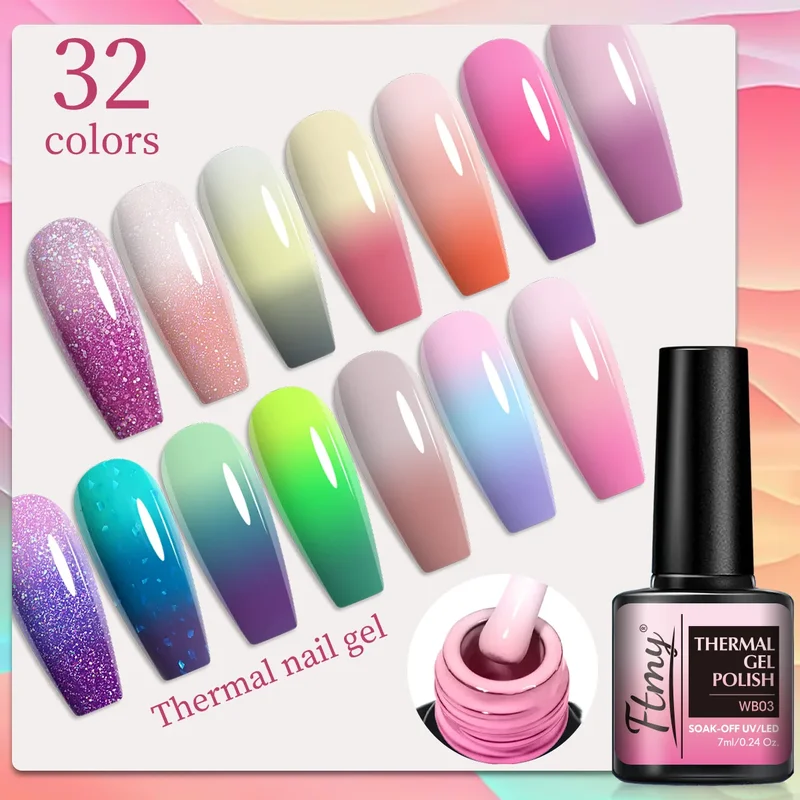 AliExpress - Farbwechselnder Gel-Nagellack, temperaturempfindlich, 7 ml, bleifrei, kein Duft, Nail Art Maniküre-Gel-Nagellack für den Salongebrauch