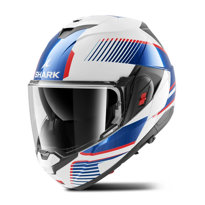 Casco Modular Shark OXO Blanco/Azul M