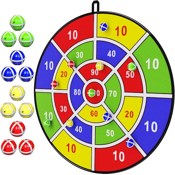 29 tuuman suuri dart-taulu lapsille, dart-taulu tahmeilla palloilla, poikien lelut, sisä- / ulkoilmahauska juhlapelilelut, syntymäpäivälahjat 3 4 5 