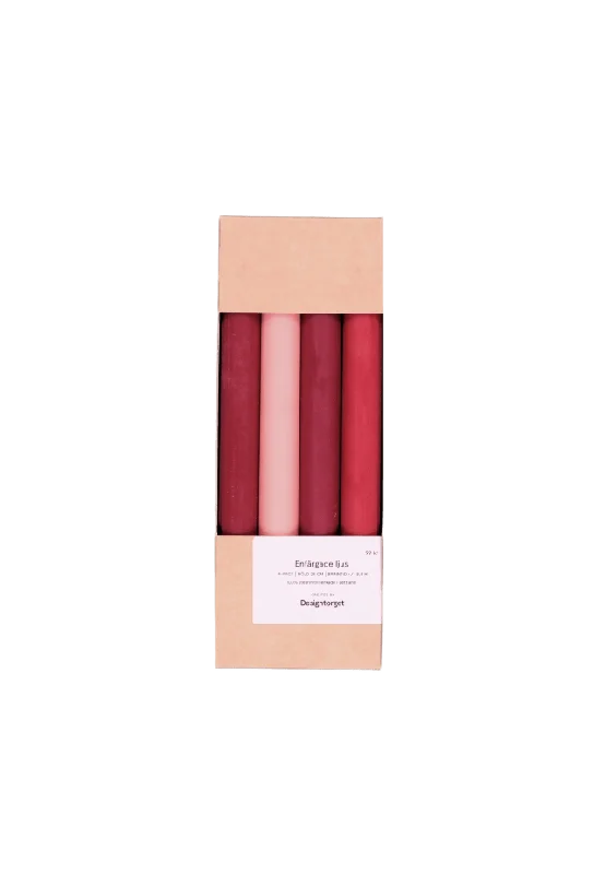Created by Designtorget Kronljus 4 Pack 24cm Ljus & ljusstakar Röd 0