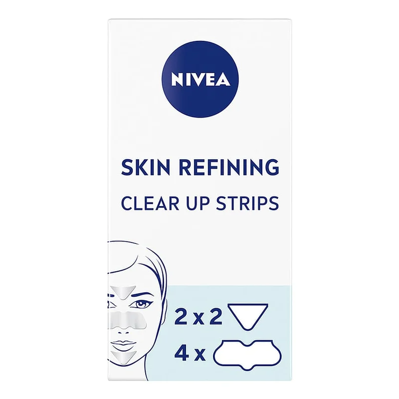 NIVEA Essentials Refining Clear-Up Strips 6 stk., Hudpleje, Masker, Næsestrips