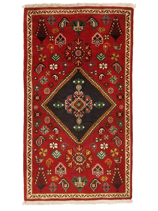 Qashqai Rug Oriental Dark Red/Black (Wool, )