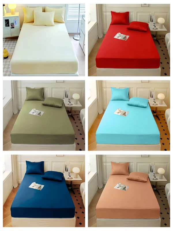 AliExpress - Kuup Hochwertiges Spannbetttuch, 90/180/150 x 200 cm, elastisches Band, Matratzenbezug, Bettlaken, Queen-Size-Bett, ohne Kissenbezüge im 