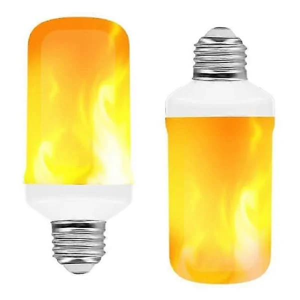 [LD] 2 stk LED flamme lampe flamme lyspære 5W E27 sokkel flimrende flamme lyspære dekorative stemningslys