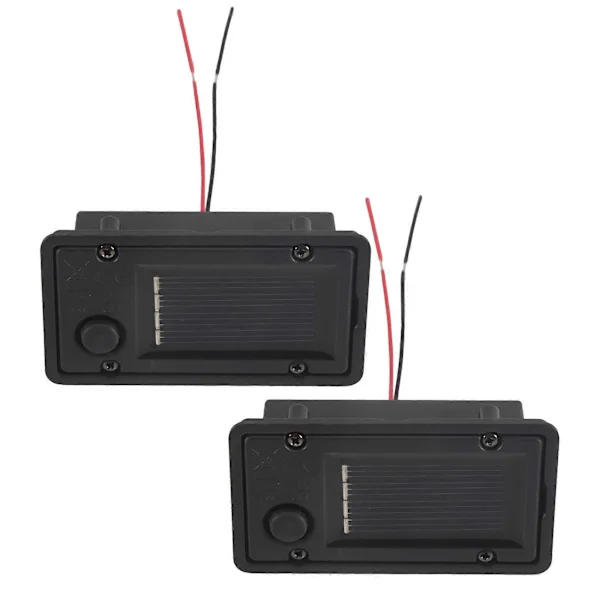 [RM]2 stk. batteriboks, reservedeler til solcellelykt, topp for utendørs hengende lykter, beholder, hjemmesollykt