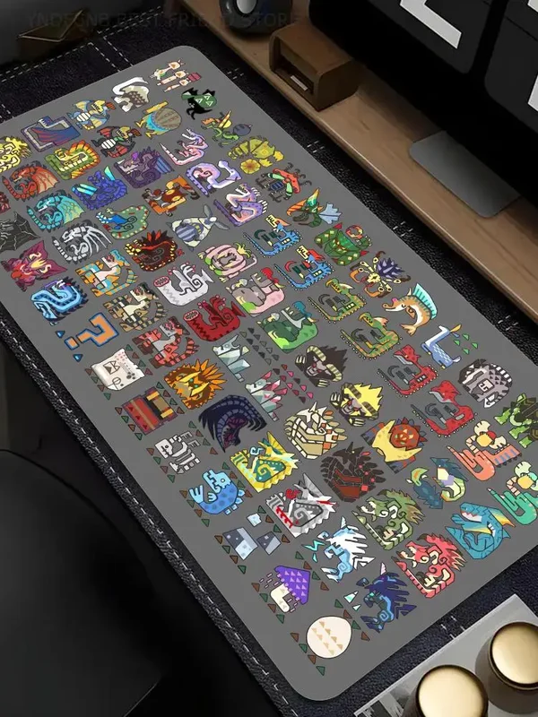 AliExpress - Tapis de souris de jeu Monster Hunter World Tapetes de Mesa Teclado Borracha Kawaii XXL 90x40cm Tapete de Mesa antidérapant