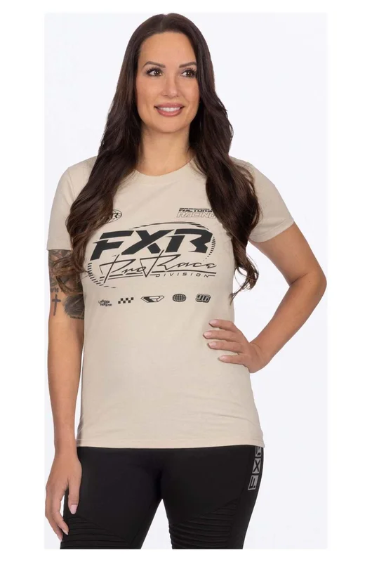 T-Skjorte FXR Race Division Premium Dame Stein/Svart S