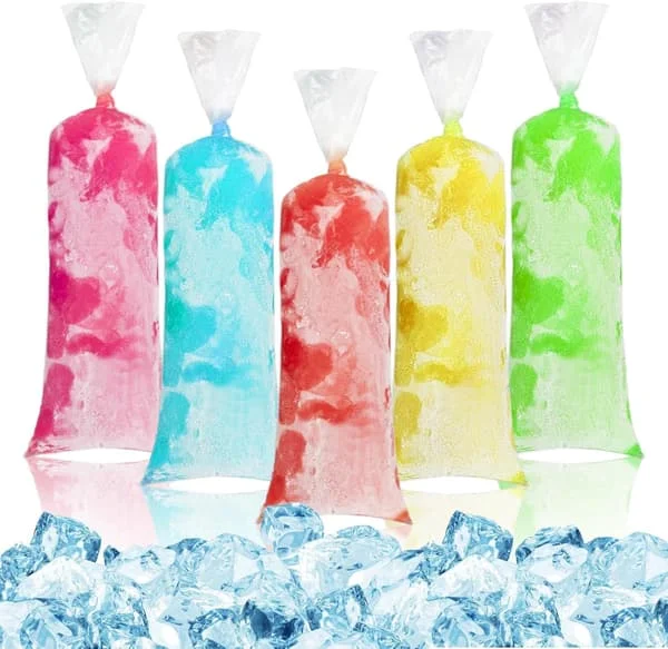 100 Ice Pop Plastic Bags - 4x12 Mexican Ice Pop Bags Freezer Pop Bags Popsicle Mold Bags for Homemade Ice Cream Popsicle Wraps