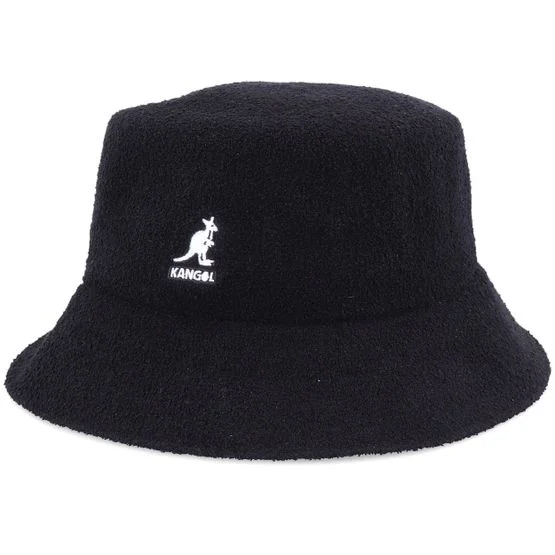 Kangol - Schwarz bucket Hut - Bermuda Black Bucket @ Hatstore - Schwarz - Größe M (56-57 cm) - Bermuda-Gewebe