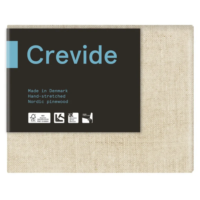 Crevide Målarduk Linne Natur 24x19 (F2)