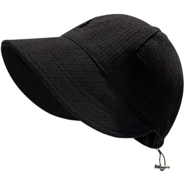 Women's Summer Wide Brim Foldable Sun Hat Outdoor Anti-UV Beach Visor for Cycling, Fishing, Tennis & Running
