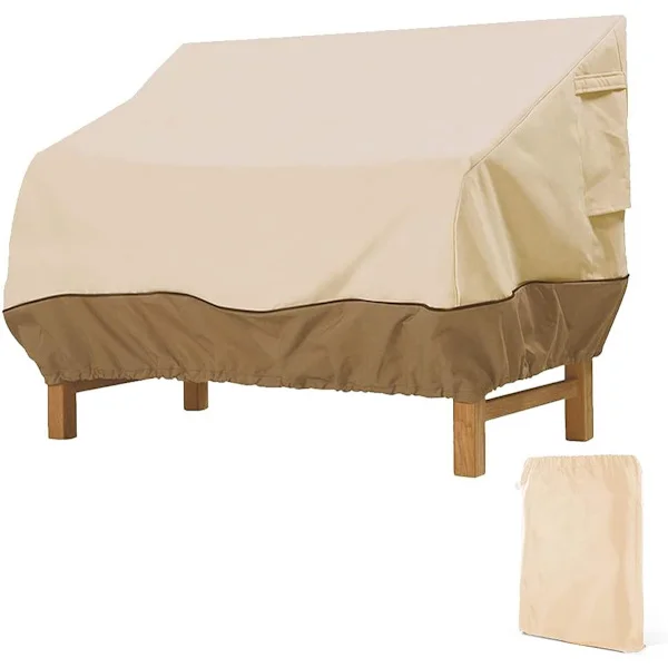 Garden Bench Cover - Protective Cover for 2-Seater Garden Bench - Bench Cover
