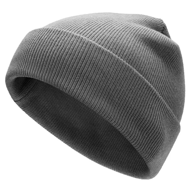 Hiems | Graue Recyclingbaumwoll-Mütze für Männer - Beanie Mützen