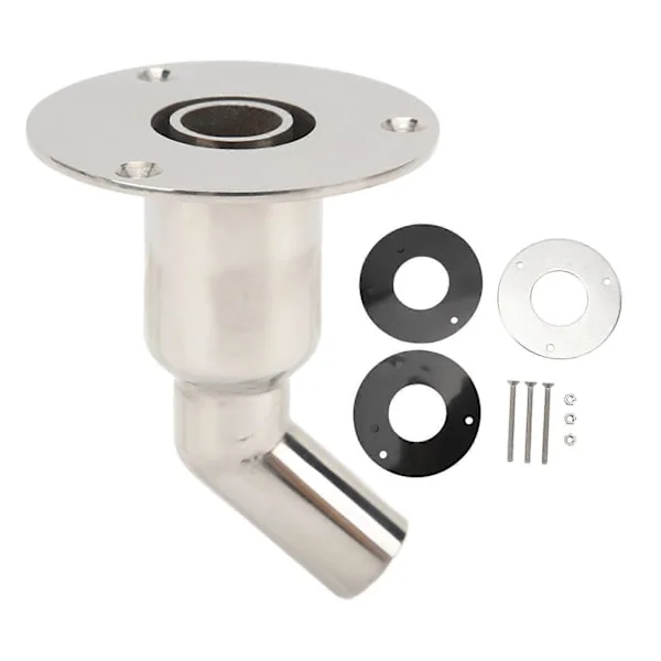 [RM]22mm Hull Through Exhaust Skin Fitting Socket 316 Stainless Steel Pipe Tube Socket for Yacht Boat Diesel Heater Valves Bend