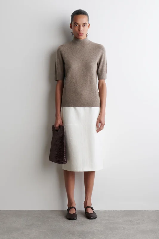 COS Women's Cotton Pencil Skirt in White
