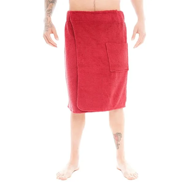 Keanu Herr Sarong Handduk L-XL Röd