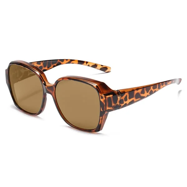 Polarized Sunglasses to Wear Over Glasses, Women's Sunglasses to Wear Over Glasses with UV Protection