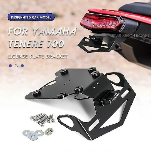 [LCS] Bakre registreringsskylthållare kompatibel med Yamaha Tenere 700 Tenere700 2019 2020 2021 Motorcykel, registreringsskylthållare, bakre 