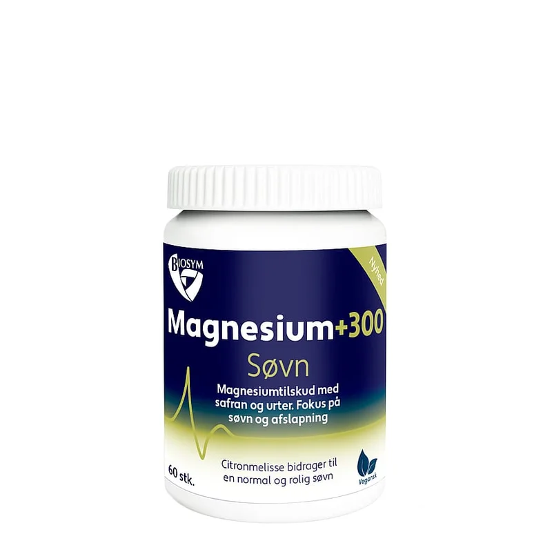 3 for 2 - Biosym Magnesium+300 Søvn 60 stk, Helse & Madvarer, Kosttilskud, Søvn