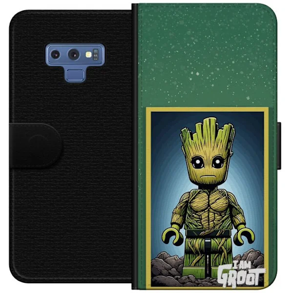 Kompatibelt Plånboksfodral till Samsung Galaxy Note9 Robot med röda ögon