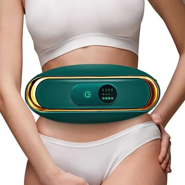 USB Elektrisk Abdominal Massasjeapparat 3 Massasjemoduser for Fettforbrenning Midje- og Skuldersmertelindring Bærbart Belte for Rygg Hofter Ben
