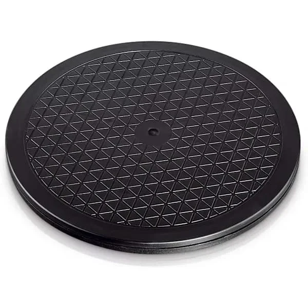 【DT】Universal vridplatta (30 cm, för TV, högtalare, bildskärmar, köksmaskiner) Svart