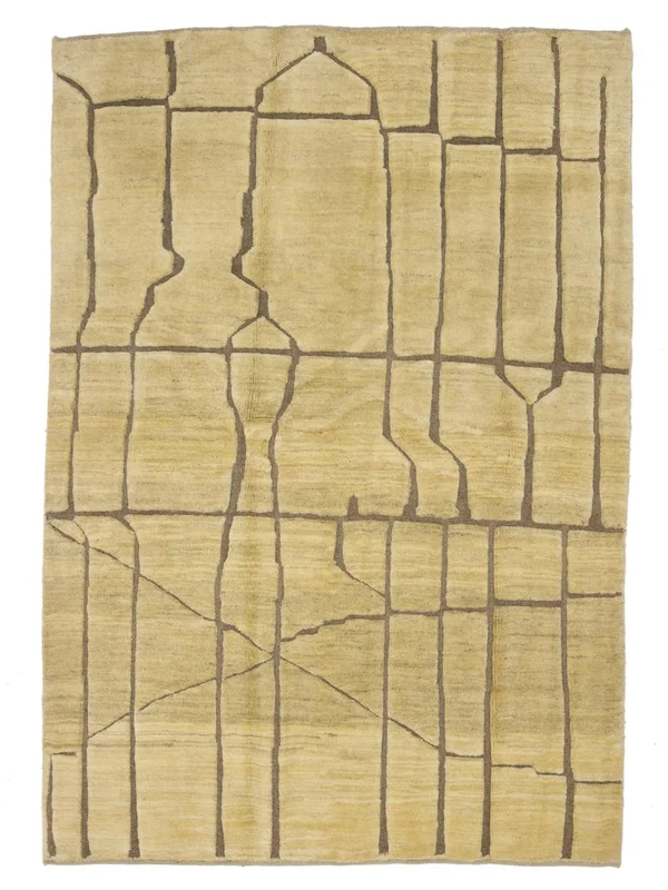 Oriental Moroccan Berber Rug 165X234 Orange/Brown (Wool, )