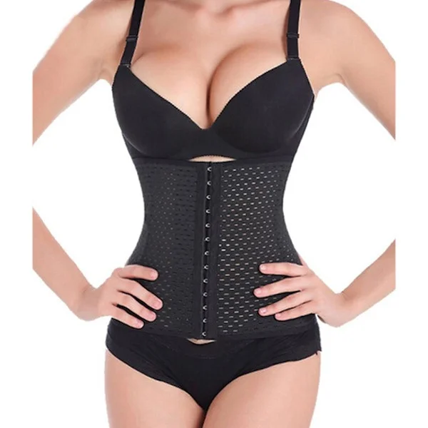 Waist Trainer Shaper Korsetti Selkätuki Paremman Ryhdin Saavuttamiseksi musta XXL