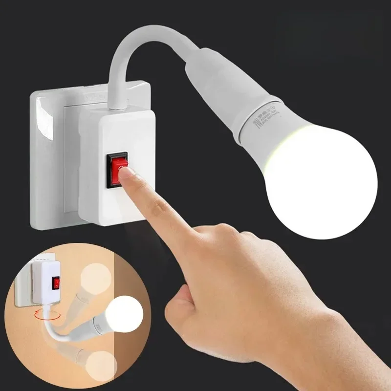 AliExpress - Directe plug-in roterende lampkop E27-fitting Lampconverter met schakelaar EU US-stekker Lamphouder LED-tafellamp Led-basis Lampvoet ﻿