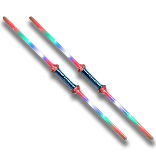 2-pakning - Dobbelt Lasersverd / Sverdet med Laser - 75cm multifarge