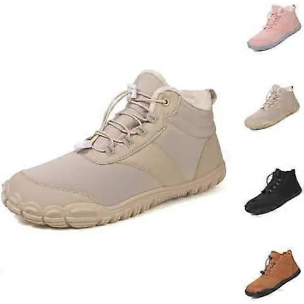 Winter Barefoot Hiking Boots for Women - Non-slip Comfortable Sneakers Thickened Warm Shoes for Hiking and Walking