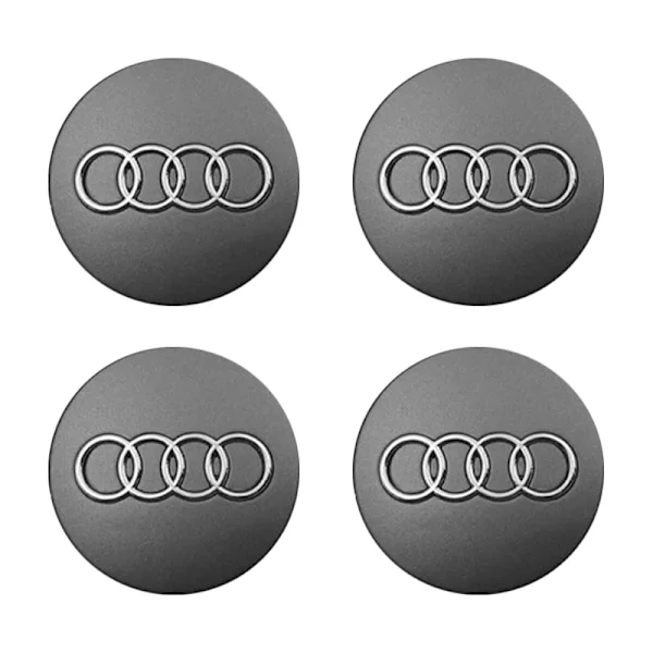 Centrumkapslar för AUDI 60mm 4-pack grå(BT)