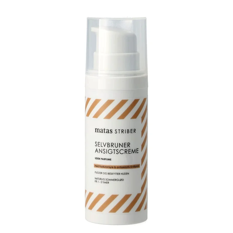 Spar 25% • Køb 2, Matas Striber Selvbruner Ansigtscreme Uden Parfume 50 ml, Hudpleje, Solcreme & Solpleje, Selvbruner