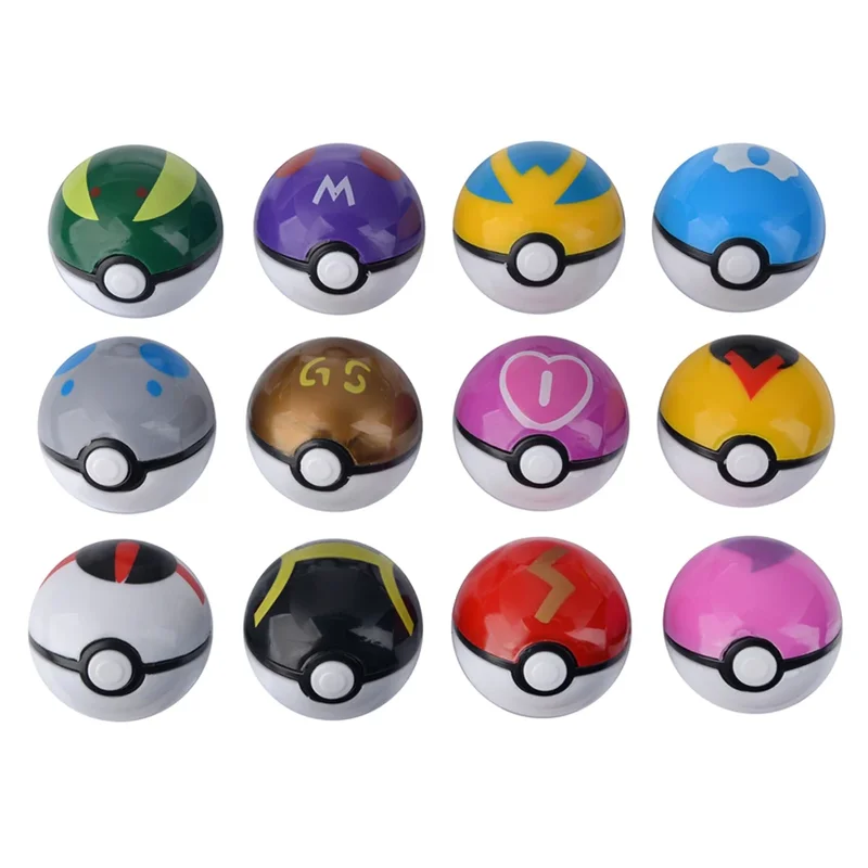 AliExpress - 12 Teile/satz Pokemon Pikachu Pokeball Action Figure Pokemon Spiel Poke Ball Modell Anime Figur Puppen Kinder Geburtstag Geschenk 