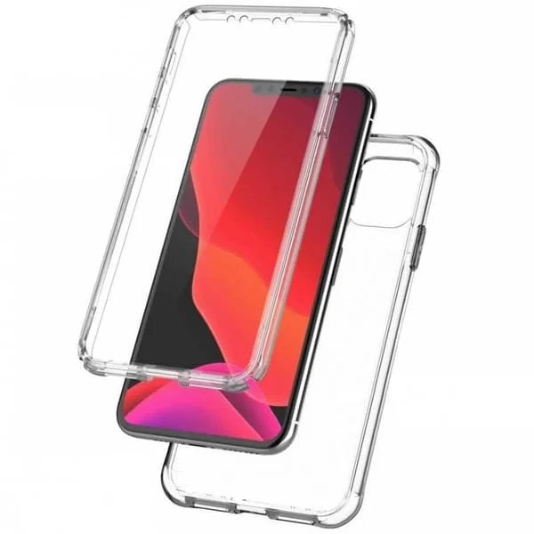 360° Full Coverage Silicone Case iPhone 11 Transparent Transparent