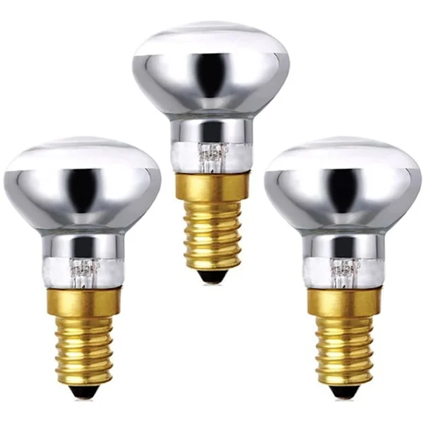 3X R39 Lavalampa Glödlampa 30W 230V E14 Liten Edison Skruv Reflektor Spot Light Dimbar, Lavalampa Glödlampor, Varmvit-FF-