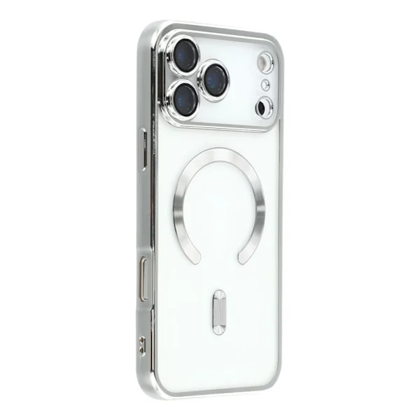 SKALO iPhone 17 Pro Max Metallic TPU Skal - Silver