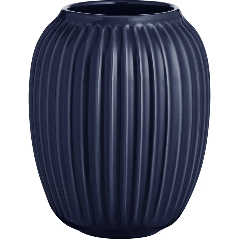 Kähler Hammershøi vase, 20 cm - indigoblå | KitchenOne
