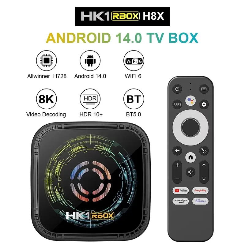 AliExpress - Transpeed Allwinner H728 Android 14 Sprachgesteuerte TV-Box 8K HDR10+ Dual WiFi6 BT5.0 32GB/64GB ARM Cortex-A55 Octa-Core 4K Set-Top-Box