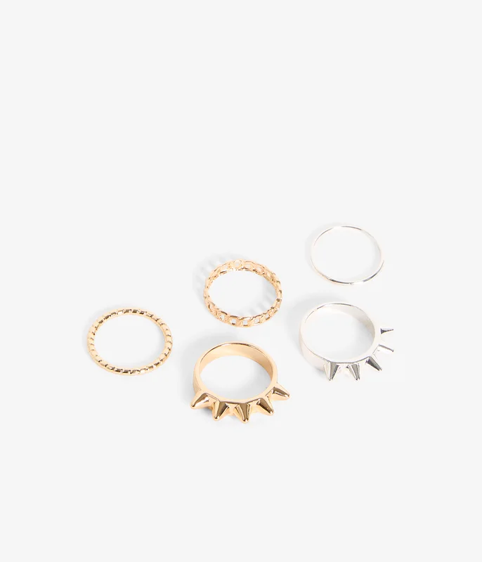 Kappahl | 5-pk. ringer Gull L | Dame